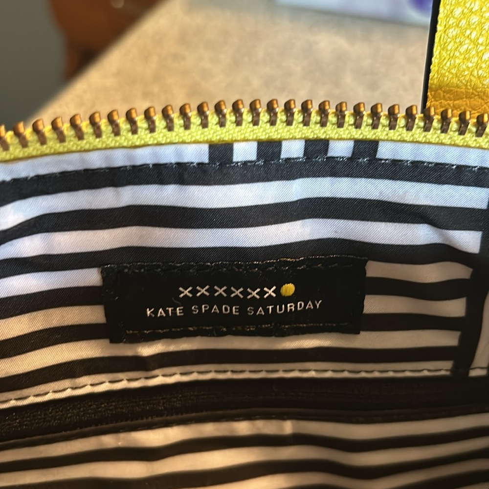 NWT Kate Spade Saturday Freeform Yellow Satchel - Picture 8 of 10